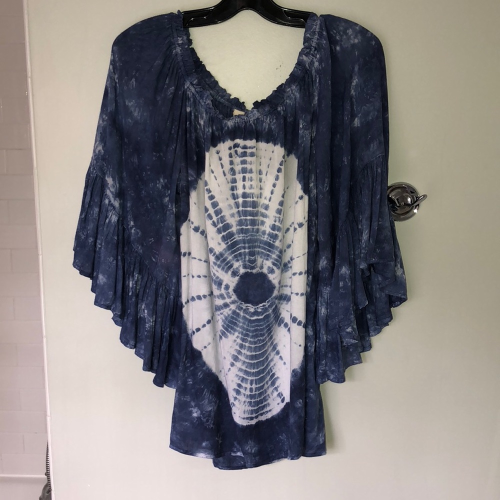 off the shoulder tie dye top